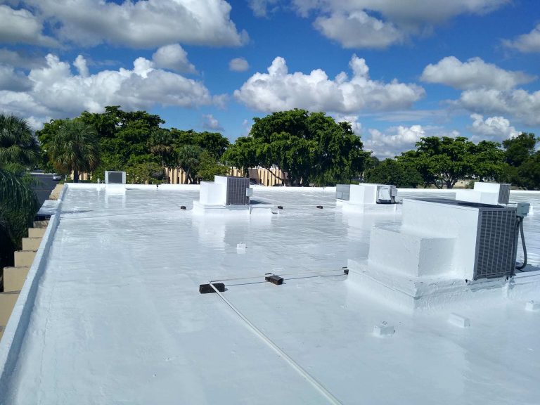 Silicone Roof for a Commercial Building