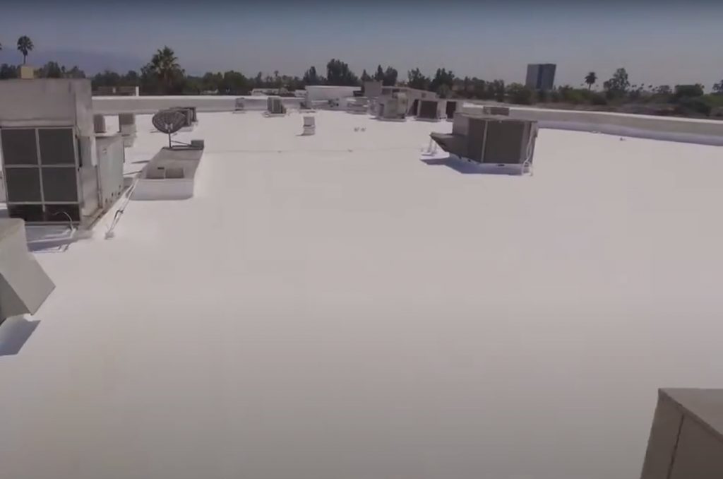 Silicone Roof Coating Installation in Miami